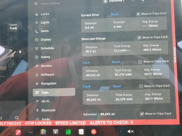 5YJ3E1EC9LF796342 - 2020 TESLA MODEL 3 WHITE photo 9