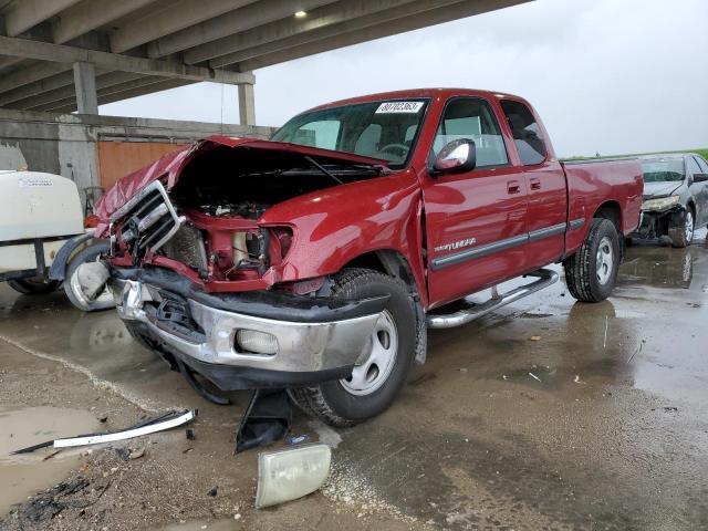 5TBRT34152S313380 - 2002 TOYOTA TUNDRA ACCESS CAB BURGUNDY photo 1