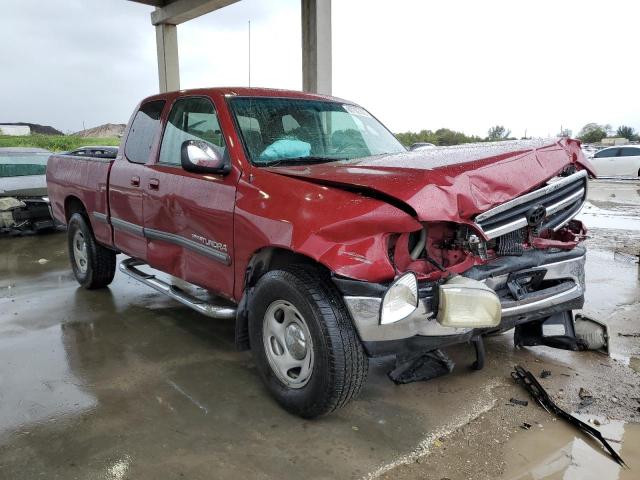 5TBRT34152S313380 - 2002 TOYOTA TUNDRA ACCESS CAB BURGUNDY photo 4