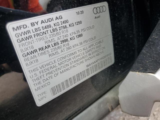 WA1AAAFY1M2019150 - 2021 AUDI Q5 PREMIUM BLACK photo 13
