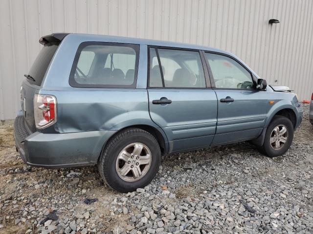 5FNYF28176B033405 - 2006 HONDA PILOT LX TEAL photo 3