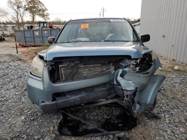 5FNYF28176B033405 - 2006 HONDA PILOT LX TEAL photo 5