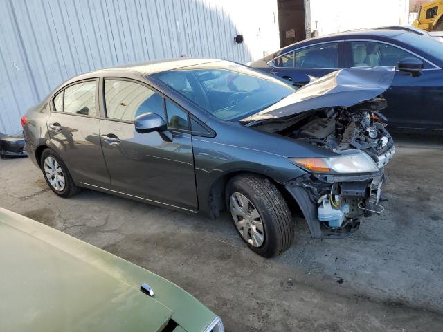 19XFB2F57CE379271 - 2012 HONDA CIVIC LX GRAY photo 4