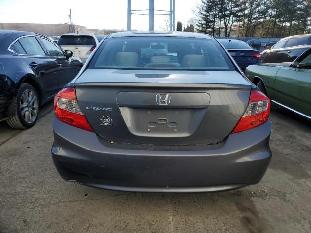 19XFB2F57CE379271 - 2012 HONDA CIVIC LX GRAY photo 6