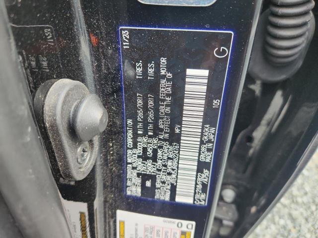 JTEMU5JR8R6224767 - 2024 TOYOTA 4RUNNER SR5/SR5 PREMIUM შავი ფოტო 13