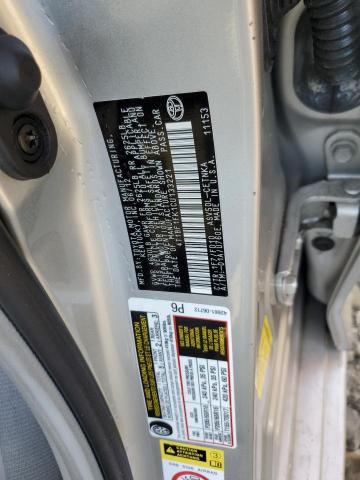 4T1BF1FK1CU133221 - 2012 TOYOTA CAMRY BASE SILVER photo 12