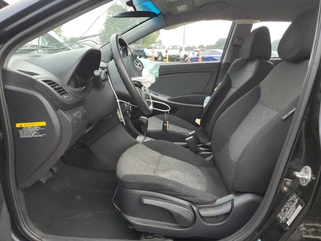 KMHCT5AE6CU044024 - 2012 HYUNDAI ACCENT GLS BLACK photo 7