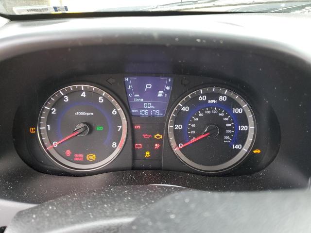 KMHCT5AE6CU044024 - 2012 HYUNDAI ACCENT GLS BLACK photo 9