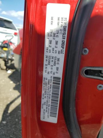 1C6RD7LT1CS186979 - 2012 DODGE RAM 1500 SLT RED photo 12