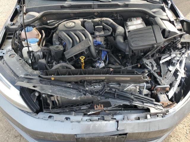 3VW2K7AJ6FM307002 - 2015 VOLKSWAGEN JETTA BASE GRAY photo 11