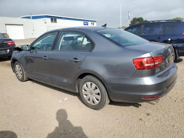 3VW2K7AJ6FM307002 - 2015 VOLKSWAGEN JETTA BASE GRAY photo 2