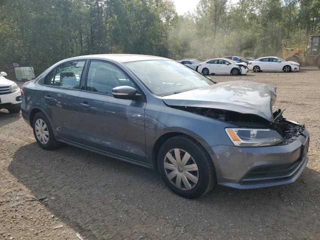 3VW2K7AJ6FM307002 - 2015 VOLKSWAGEN JETTA BASE GRAY photo 4
