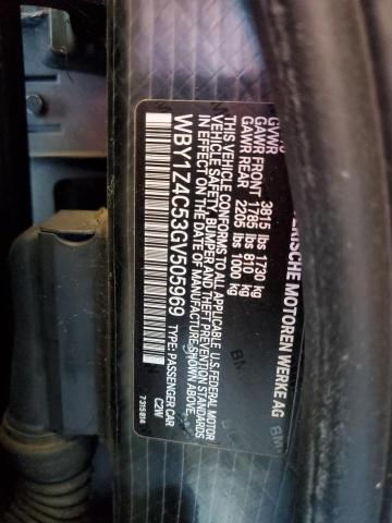 WBY1Z4C53GV505969 - 2016 BMW I3 REX BLACK photo 13