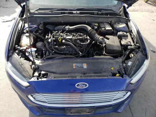 3FA6P0HR1DR165852 - 2013 FORD FUSION SE BLUE photo 11