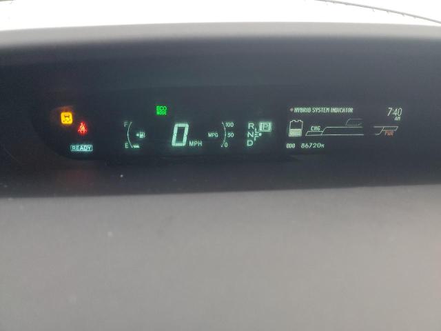 JTDKN3DU6B5343815 - 2011 TOYOTA PRIUS Gümüş foto 9