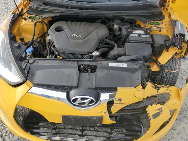 KMHTC6AD2CU072352 - 2012 HYUNDAI VELOSTER GOLD photo 11