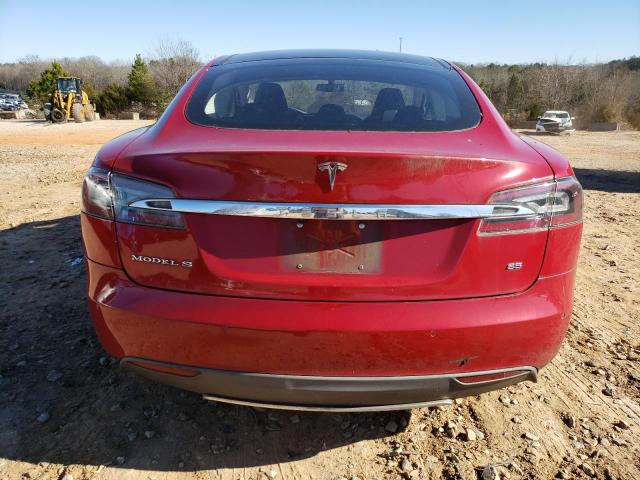 5YJSA1H10EFP29102 - 2014 TESLA MODEL S RED photo 6