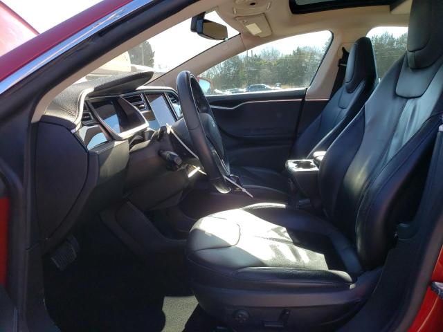 5YJSA1H10EFP29102 - 2014 TESLA MODEL S წითელი ფოტო 7