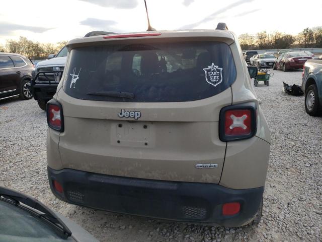 ZACCJABTXGPD84719 - 2016 JEEP RENEGADE LATITUDE TAN photo 6