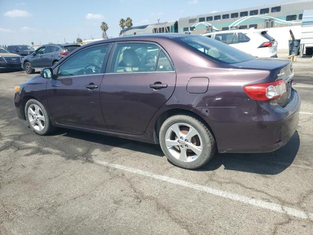 2T1BU4EE0DC072840 - 2013 TOYOTA COROLLA BASE MAROON photo 2