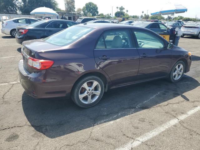 2T1BU4EE0DC072840 - 2013 TOYOTA COROLLA BASE MAROON photo 3