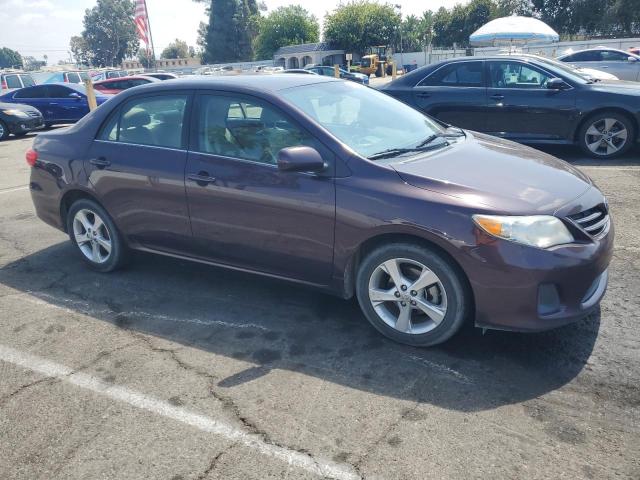 2T1BU4EE0DC072840 - 2013 TOYOTA COROLLA BASE MAROON photo 4