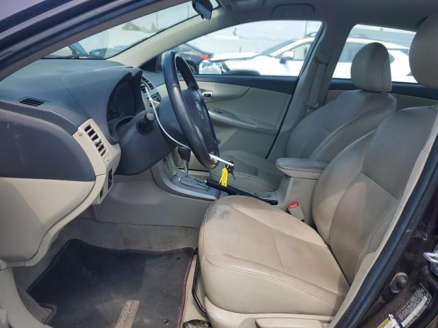 2T1BU4EE0DC072840 - 2013 TOYOTA COROLLA BASE MAROON photo 7