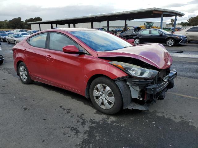 KMHDH4AE4GU483034 - 2016 HYUNDAI ELANTRA SE BURGUNDY photo 4