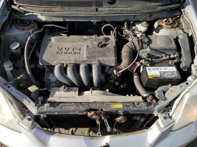 2T1KR32E43C048619 - 2003 TOYOTA COROLLA MA XR SILVER photo 11
