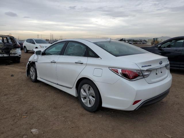 KMHEC4A43FA134828 - 2015 HYUNDAI SONATA HYBRID WHITE photo 2