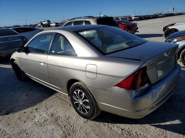 1HGEM22533L058252 - 2003 HONDA CIVIC LX GRAY photo 2