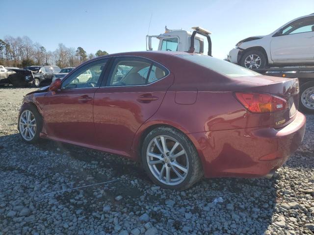 JTHBE262075016399 - 2007 LEXUS IS 350 BURGUNDY photo 2