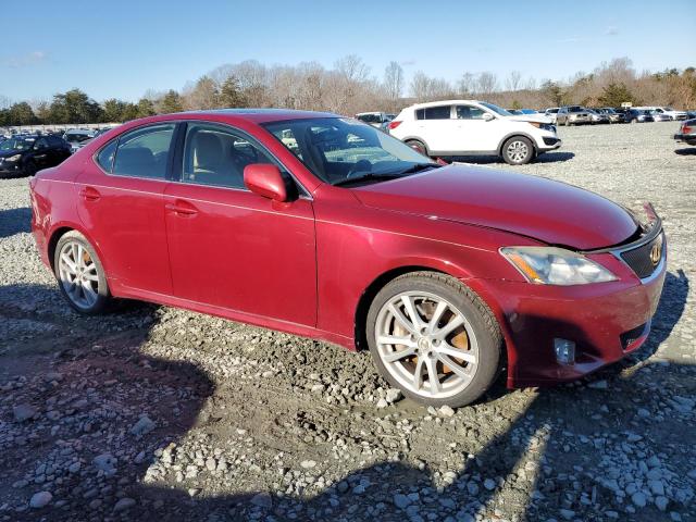 JTHBE262075016399 - 2007 LEXUS IS 350 BURGUNDY photo 4