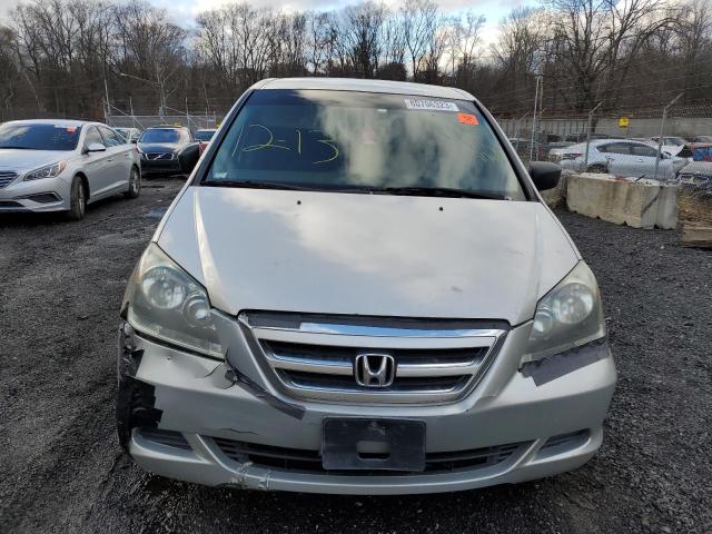 5FNRL38215B093626 - 2005 HONDA ODYSSEY LX SILVER photo 5