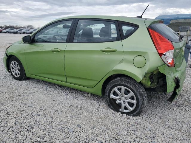 KMHCT5AE2CU029259 - 2012 HYUNDAI ACCENT GLS GREEN photo 2