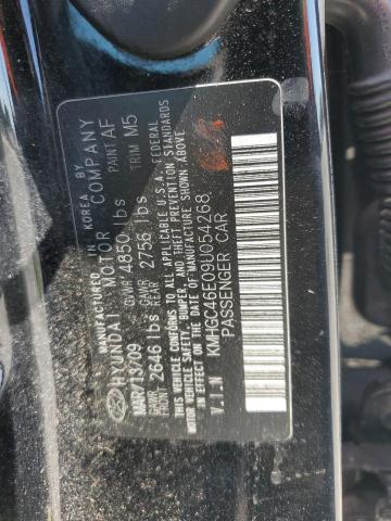 KMHGC46E09U054268 - 2009 HYUNDAI GENESIS 3.8L 黑色 照片 12