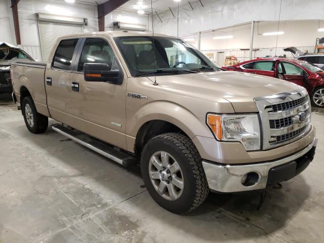 1FTFW1ET6DKF85680 - 2013 FORD F150 SUPERCREW TAN photo 4