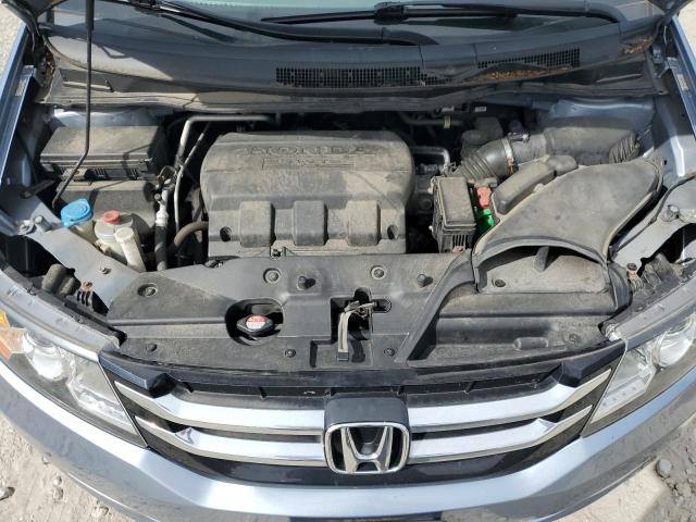 5FNRL5H67EB036006 - 2014 HONDA ODYSSEY EXL BLUE photo 12
