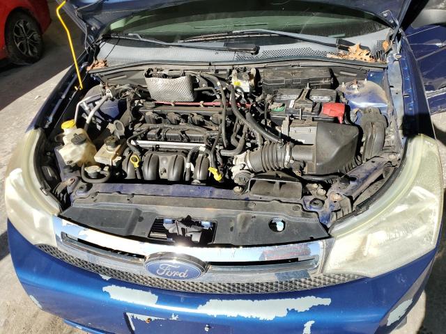 1FAHP35N58W199632 - 2008 FORD FOCUS SE BLUE photo 11