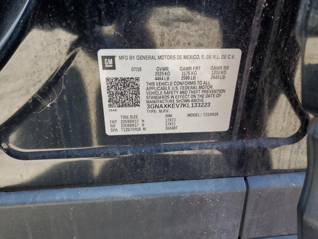 3GNAXKEV7KL133223 - 2019 CHEVROLET EQUINOX LT 黑色 照片 14