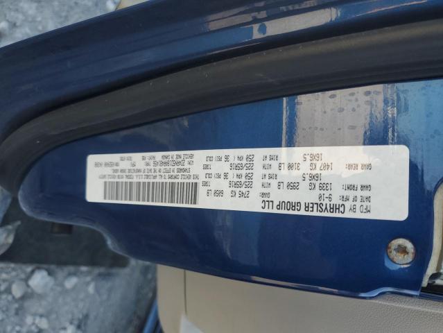 2D4RN5D18AR481456 - 2010 DODGE GRAND CARAVAN SXT BLUE photo 13