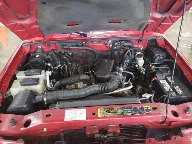 1FTYR10U36PA15318 - 2006 FORD RANGER RED photo 11