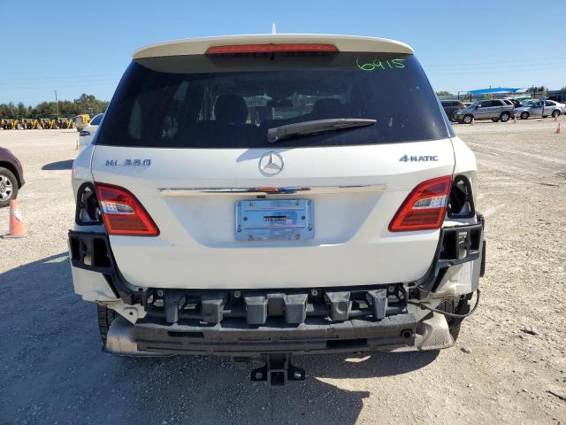 4JGDA5HB3CA016625 - 2012 MERCEDES-BENZ ML 350 4MATIC WHITE photo 6