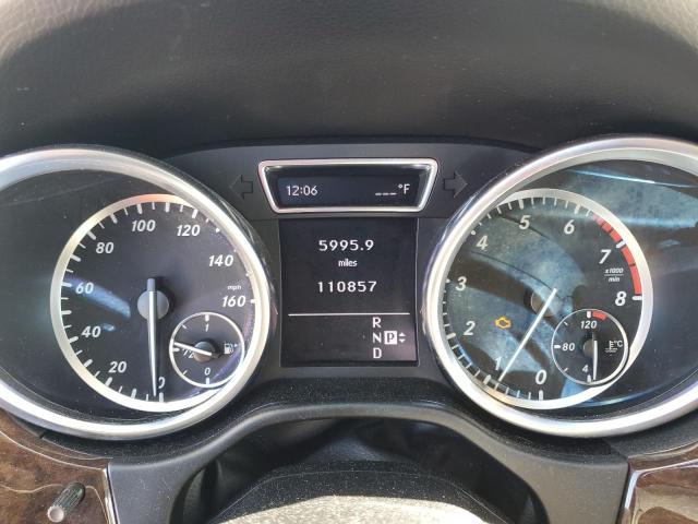 4JGDA5HB3CA016625 - 2012 MERCEDES-BENZ ML 350 4MATIC WHITE photo 9