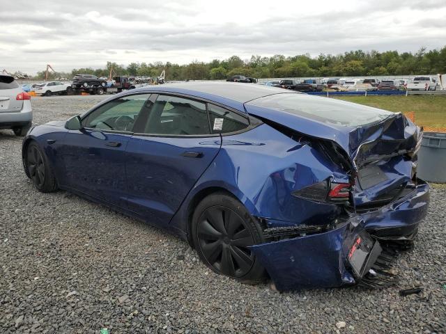 5YJSA1E6XNF477309 - 2022 TESLA MODEL S Կապույտ լուսանկար 2