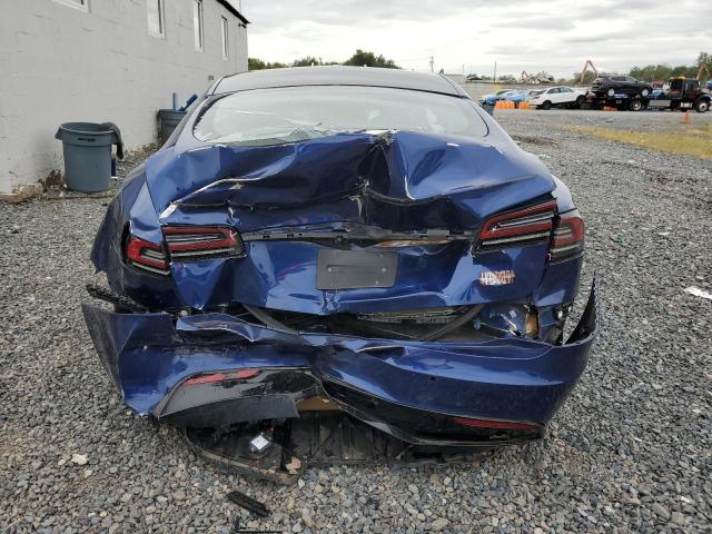 5YJSA1E6XNF477309 - 2022 TESLA MODEL S Կապույտ լուսանկար 6
