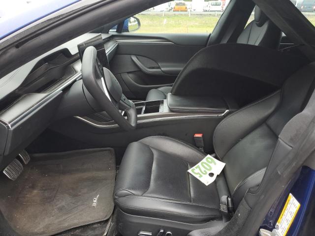 5YJSA1E6XNF477309 - 2022 TESLA MODEL S Կապույտ լուսանկար 7