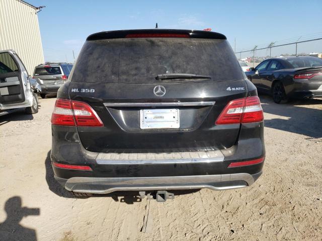 4JGDA5HB8CA001456 - 2012 MERCEDES-BENZ ML 350 4MATIC BLACK photo 6