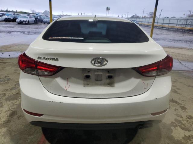 KMHDH4AH7FU283824 - 2015 HYUNDAI ELANTRA SE WHITE photo 6