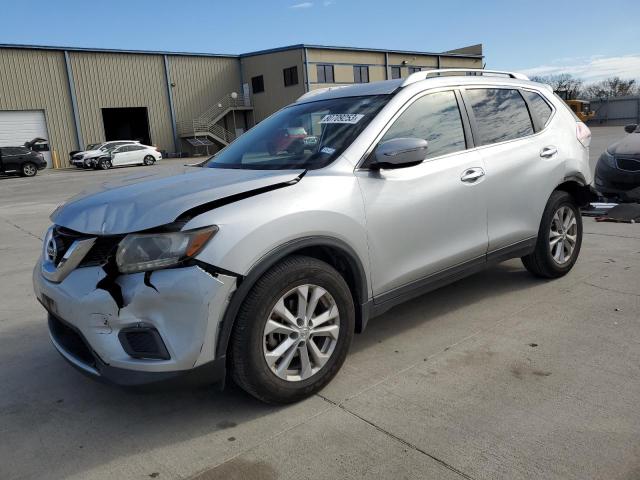 KNMAT2MT5FP575643 - 2015 NISSAN ROGUE S SILVER photo 1
